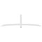 Ekena Millwork Bellingham Architectural Grade PVC Gable Bracket, 108"W x 31 1/2"H x 4"D x 4"F, 7/12 Pitch GBP108X32X0404BEL00 - alternate 5